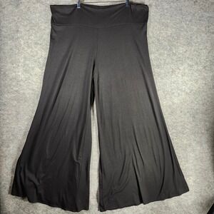 Star Vixen Black Wide Leg Palazzo Pants Flowy Comfortable Lounge Size 3XL Club